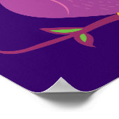 Paarse boomgaard poster (Hoek)