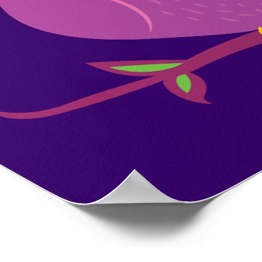 Paarse boomgaard poster (Hoek)