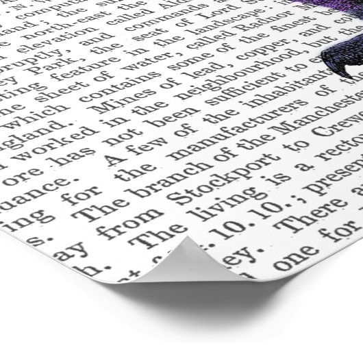 Paarse boomgaard poster (Hoek)