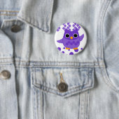 Paarse boomgaard ronde button 5,7 cm (In situ)