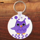 Paarse boomgaard sleutelhanger (Voorkant)