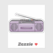 Paarse boomgaard sticker (Vel)