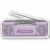 Paarse boomgaard sticker (Voorkant)