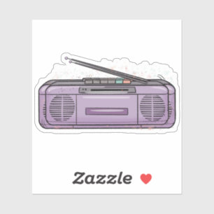 Paarse boomgaard sticker