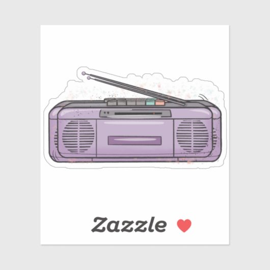 Paarse boomgaard sticker (Vel)