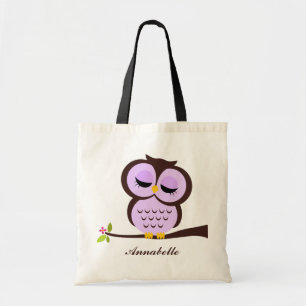Paarse boomgaard tote bag