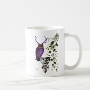 Paarse boomkor met Antlers 2 Koffiemok