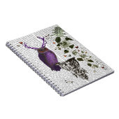 Paarse boomkor met Antlers 2 Notitieboek (Rechterzijde)
