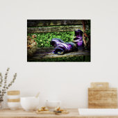 Paarse Boots-kunstafdrukken Poster (Keuken)