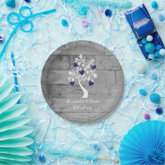 Paarse Bord van het  van het hartenweddenschap (Feest)