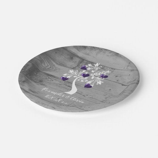 Paarse Bord van het van het hartenweddenschap (Gekanteld)