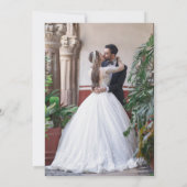 Paarse bordeaux bloemenzwart bruiloft na feest kaart (Achterkant)