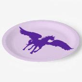 Paarse Borden voor Pegasus-papier Papieren Bordje (Gekanteld)
