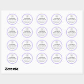 Paarse Border Lavendel Logo Labels (Vel)