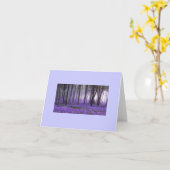 paarse bos sensualiteit kaarten (Gele Bloem)