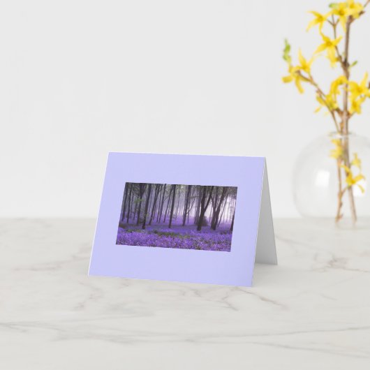 paarse bos sensualiteit kaarten (Gele Bloem)