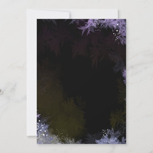 Paarse bosweidedag kaart (Achterkant)