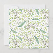 Paarse Botanische 100e verjaardag Kaart (Achterkant)