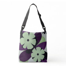 Paarse Botanische Bloem Tas – Modern Design