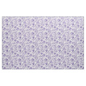 Paarse botanische bloem toile stof (Yard (91,4 cm))