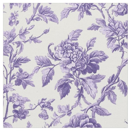 Paarse botanische bloem toile stof (Close Up)