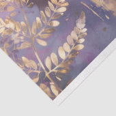 Paarse Botanische Elegantie Weefselpapier Tissuepapier (Detail)