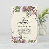 paarse botanische moderne tijd die we hebben ontwi kaart (Staand voorkant)