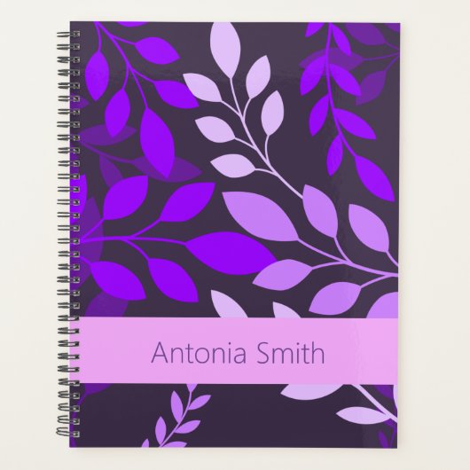 Paarse botanische naam met planner (Voorkant)