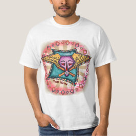Paarse Botten Schedel T-Shirt