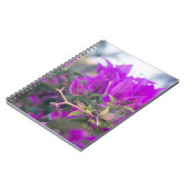 Paarse Bougainvillea Bloemen Notitieboek (Linkerzijde)
