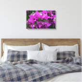 Paarse bougainvillea canvas afdruk (Insitu (Slaapkamer))