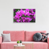 Paarse bougainvillea canvas afdruk (Insitu (Woonkamer))
