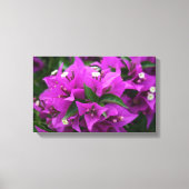 Paarse bougainvillea canvas afdruk (Voorkant)