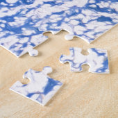 Paarse Bougainvillea in Positano, italië Legpuzzel (Zijkant)