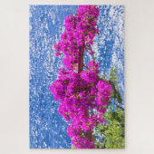 Paarse Bougainvillea in Positano, italië Legpuzzel (Verticaal)