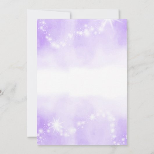 Paarse Bounce House Verjaardagsuitnodiging Kaart (Achterkant)