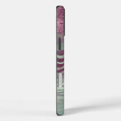 Paarse Bourgogne Aqua Mint Zebra Case-Mate iPhone Case (Achterkant / Rechts)