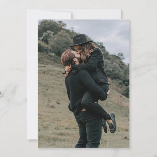 Paarse Bourgogne Bloemen Zwart Verlovingsfeest Kaart (Achterkant)