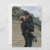 Paarse Bourgogne Bloemen Zwart Verlovingsfeest Kaart (Achterkant)