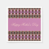 Paarse Bourgogne en roze Servet (Voorkant)