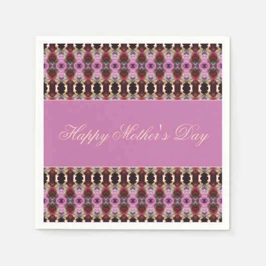 Paarse Bourgogne en roze Servet (Voorkant)