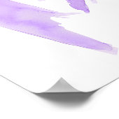 Paarse Bow Coquette Afstudeerfeest Welkom Poster (Hoek)