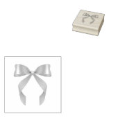 Paarse Bow Coquette Design Canvas tas Rubberstempel (Gestempeld)