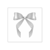 Paarse Bow Coquette Design Canvas tas Rubberstempel (Afrduk)