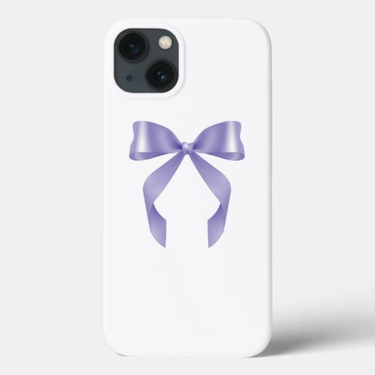 Paarse Bow Coquette Design iPhone / iPad hoesje (Achterkant)