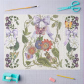  Paarse Bow Fairy Garden Passion Flower Tissuepapier (Craft)