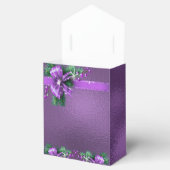 Paarse Bow Holiday Gift Box Bedankdoosjes (Geopend)