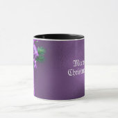 Paarse Bow Holiday Mok (Midden)