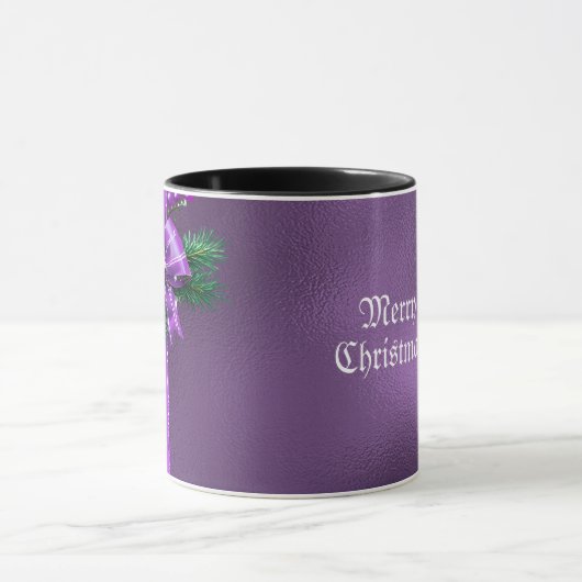 Paarse Bow Holiday Mok (Midden)