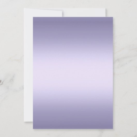 Paarse Bow Lace Cross Girl Baptism Kaart (Achterkant)